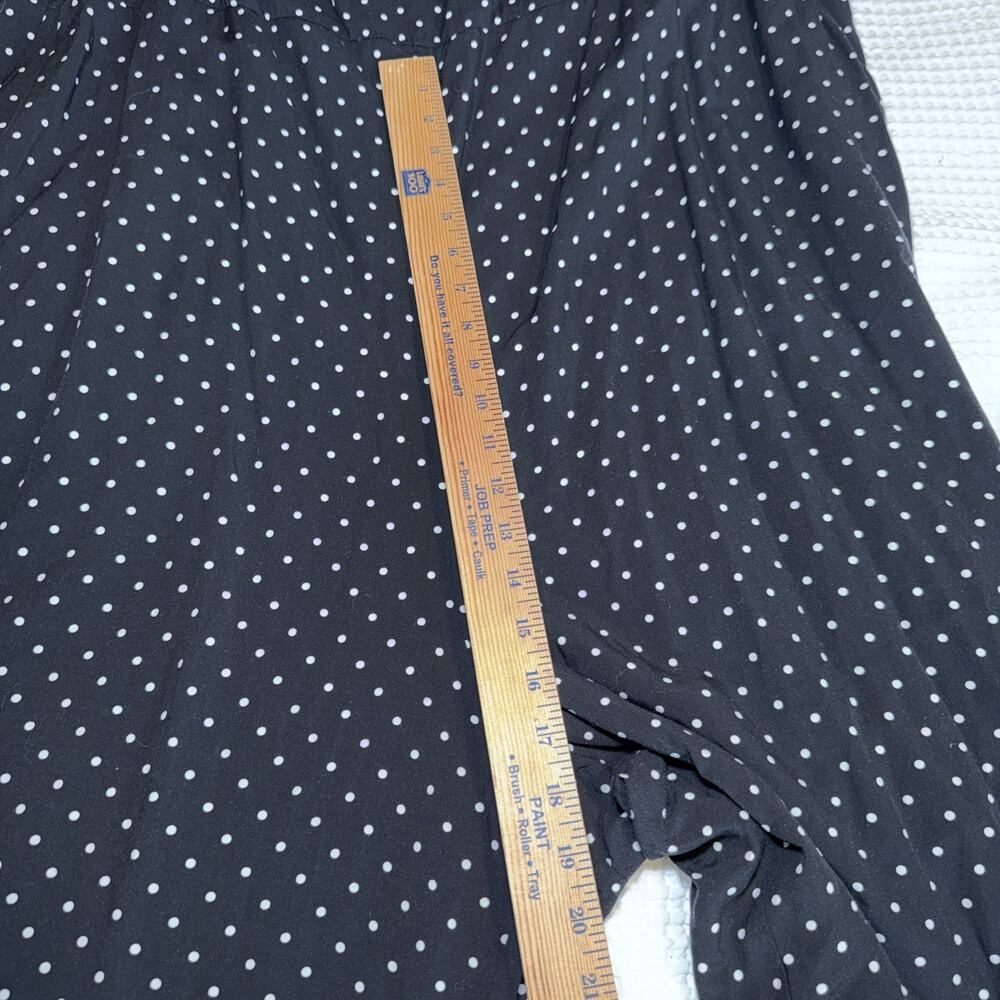 Old Navy Jumpsuit Womens 4X Black Polka Dot Sleeveless Pockets Smocked Back EUC - Picture 13 of 16